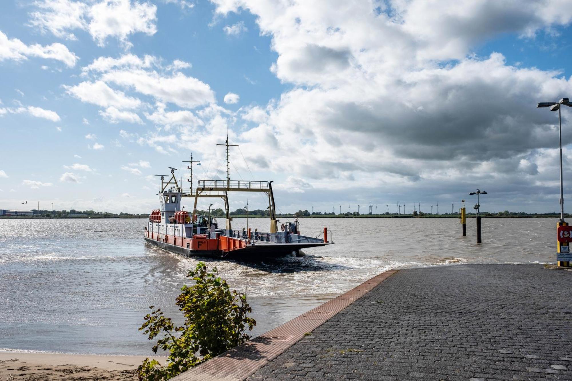 Ferienwohnung Flut Am Weserstrand Sandstedt Exterior foto